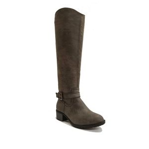New Rustic Smoke Wide Calf Riding Boot